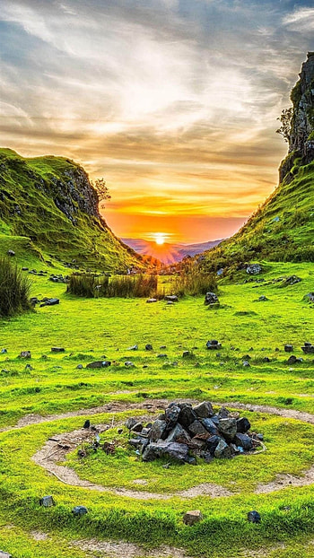 Fairy Glen, Skye, Scotland, Ultra HD phone wallpaper
