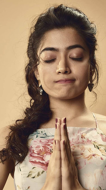 Rashmika mandanna, telugu actress, cute HD phone wallpaper