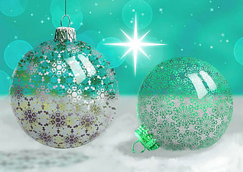 Christmas shine, star, white, light, glitter, christmas, aqua, balls HD wallpaper
