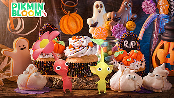 Pikmin Halloween Cupcake Party —, Pikmin HD wallpaper