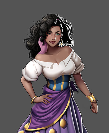 Esmeralda, Hunchback of Notre Dame, Animation, Popcaki HD phone wallpaper