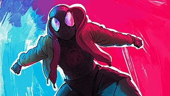 Spiderman Miles Morales Arts 2019, spiderman-into-the-spider-verse, spiderman, movies, superheroes, artwork, artist, digital-art, behance HD wallpaper