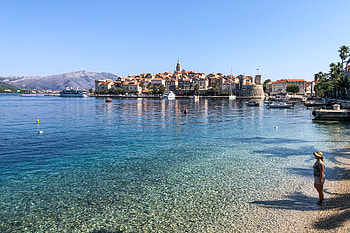 Korcula, Croatia, Korcula beaches, Wine tasting HD wallpaper
