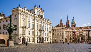 Prague Castle, Archbishop's Palace, Hradcany Square, Walking tour HD wallpaper