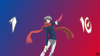 Yu Gi Oh!, Anime, Yu Gi Oh! Arc V, Glasses, Minimalist, Reiji Akaba, Scarf HD wallpaper