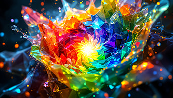 Vibrant Color Wheel in : A Kaleidoscopic Masterpiece, color wheel, colorful, Abstract, fractal, rainbow HD wallpaper