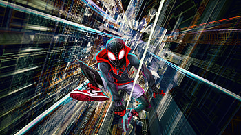 Miles Morales Outcast To Hero, miles-morales, spiderman, superheroes, artwork, digital-art, pixiv HD wallpaper