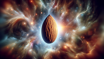 Cosmic Almond in Ultra, almond, cosmos, space, surreal, Digital Art HD wallpaper