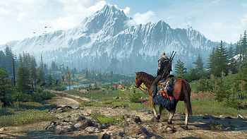 The Witcher 3: Wild Hunt — : Geralt's Mountain Ride, The Witcher 3: Wild Hunt HD wallpaper