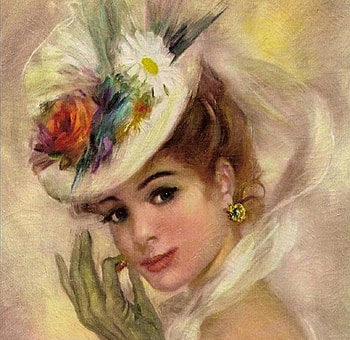 Lady, artwork, soft, beautiful, paintings, people, woman HD wallpaper
