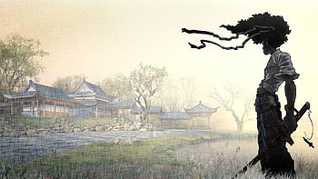Afro Samurai - cartoon HD wallpaper