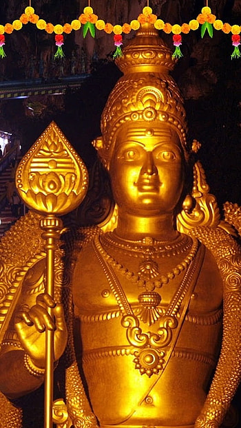 Thiruchendur Murugan, Golden, Statue HD phone wallpaper