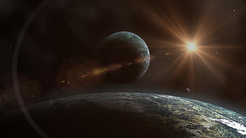Planets, Universe, Stars, Shining, Glare, Flash HD wallpaper