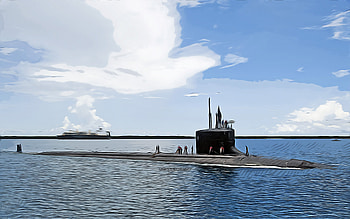 USS Hawaii, , vector art, SSN-776, submarines, United States Navy, US army, abstract ships, battleship, US Navy, Los Angeles-class, USS Hawaii SSN-776 HD wallpaper