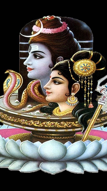 Sivan Parvathi, Lord Shankar HD phone wallpaper