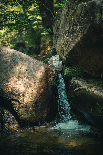 Nature, Water, Stones, Rocks, Waterfall, Spray HD phone wallpaper