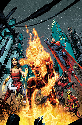 Justice League 3000 , Future superhero team, Futuristic battles, Comic book art HD phone wallpaper