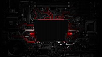 x black dark red technology, Gaming Technology HD wallpaper