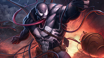 Venom With Gun, venom, superheroes, artwork, artstation HD wallpaper