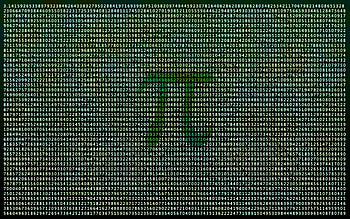 Pi Numbers Abstract, Pi, Pi numbers, Numbers, green HD wallpaper