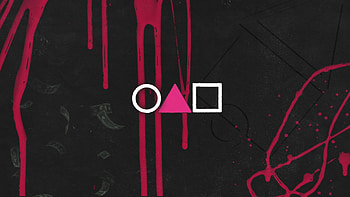 Minimalist Squid Game art, Subtle design, Striking graphics, Stylish depiction HD wallpaper