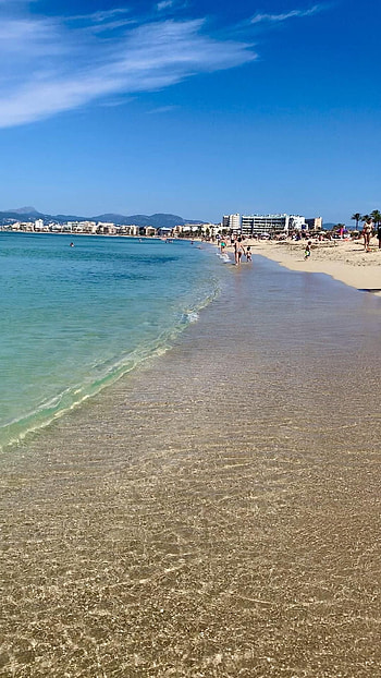Palma de Mallorca beach, Beach day video, Mallorca beaches, Beautiful places HD phone wallpaper