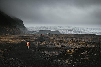 Landscape, Nature, Mountains, Road, Fog, Iceland, Tourists HD wallpaper