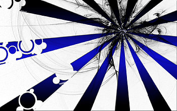 The Path Of Lite, blue, stripes, white, black, floral HD wallpaper