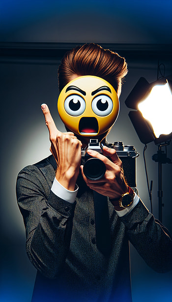Emoticon Expression: Captivating , emoji, camera HD phone wallpaper