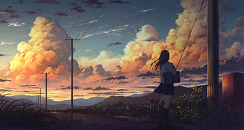 Anime, Original HD wallpaper