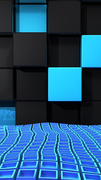 Black And Blue, Combination HD phone wallpaper