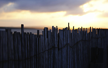 Fence Sky Noon, nature, sky HD wallpaper