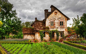 Country house , Cozy charm, Rural landscapes, Serene atmosphere HD wallpaper