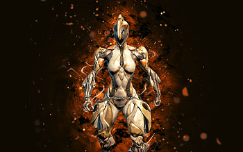 Ember, , brown neon lights, Warframe, RPG, Warframe characters, Ember Build, Warframe Builds, Ember Warframe HD wallpaper