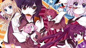 YuruYuri♪♪, chitose ikeda, akari akaza, kyoko toshino, anime, yui funami, ayano sugiura, chinatsu yoshikawa, manga HD wallpaper