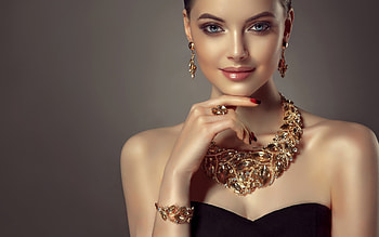 Beauty, jewel, girl, model, woman, face HD wallpaper