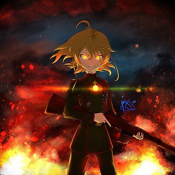 Youjo Senki, youjo-senki, anime, artwork, artist, digital-art HD phone wallpaper