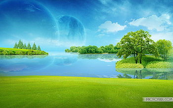 animated, background, mountain, ice, blue, water HD wallpaper