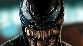Venom Movie Closeup Art, venom-movie, venom, superheroes, artwork, digital-art, deviantart HD wallpaper