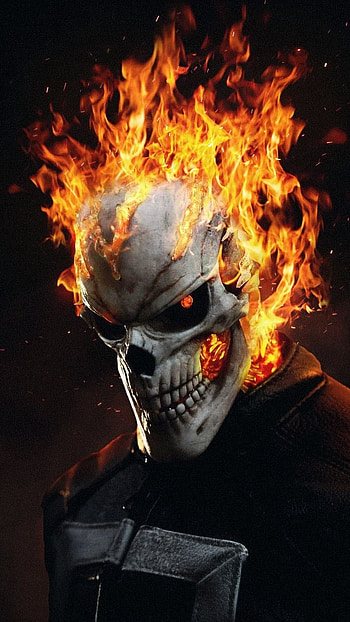 Ghost Rider, Ghost, Rider, Superhero, Marvel HD phone wallpaper