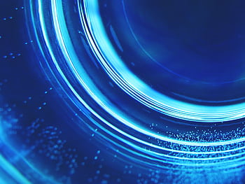 Vivid abstract capturing blue water ripples and bubbles in detail. HD wallpaper