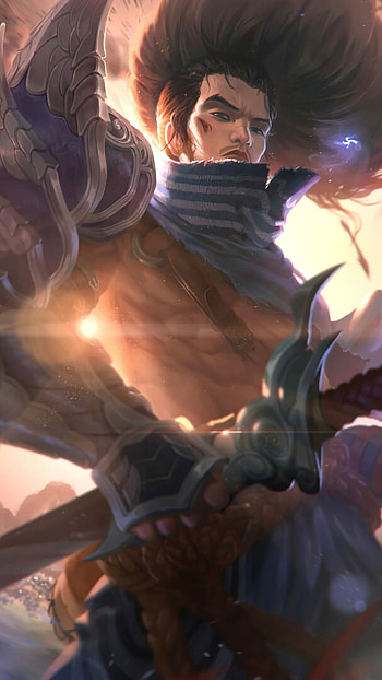 Yasuo, Anime-inspired , Dueling warriors, Artistic masterpiece HD phone wallpaper