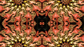 Trippy Psychedelic Fractal, trippy, psychedelic, aesthetic, red, Abstract, fractal HD wallpaper