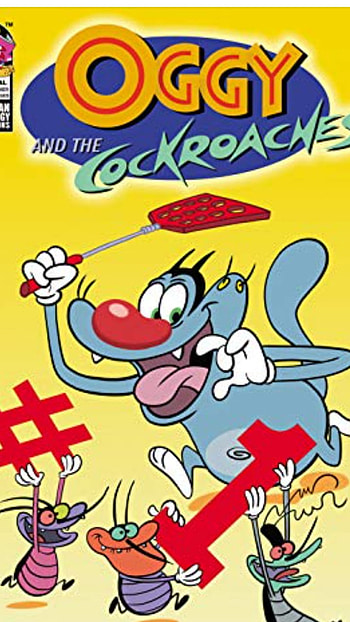 Oggy n the cockroaches, art, cartoon, cn HD phone wallpaper