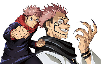 Itadori & Sukuna, Yuji Itadori, Sukuna (Jujutsu Kaisen), Anime, Jujutsu Kaisen HD wallpaper