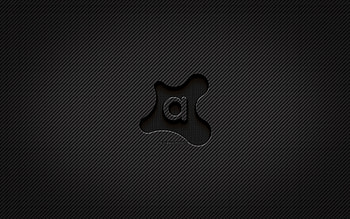 Avast carbon logo, , grunge art, carbon background, creative, Avast black logo, brands, Avast logo, Avast HD wallpaper