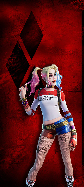 Harley Quinn fortnite HD phone wallpaper