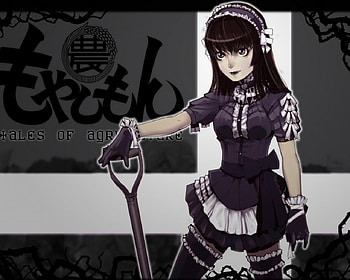 Kei Yuki, Black Lipstick, Thorns, Black Hair, Maid Outfit, Yuki, Gothic, Big Eyes, Shovel, Anime Girl, Kei, Maid, Transgender, Anime, Moyashimon, Black Eyes, Anime Maid, Tales of Agriculture HD wallpaper
