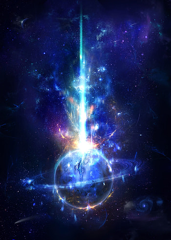 Art, Universe, Bright, Flight, Planet, Saturn HD phone wallpaper