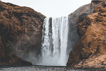 Nature, Water, Rivers, Waterfall, Spray, Break, Precipice HD wallpaper